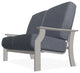 St. Catherine Deep Seat Outdoor Loveseat, Proven Denim/Warm Gray