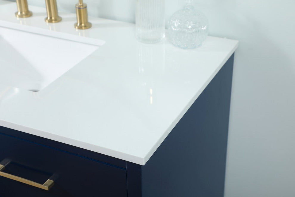 Home Living 42" Bathroom Vanity, Blue