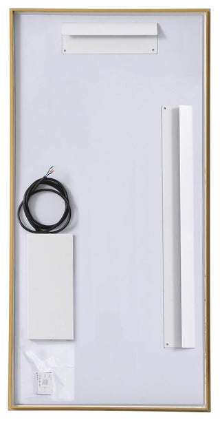 Modern Brass Led Mirror
