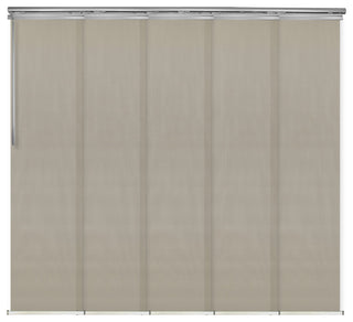Estelle 5-Panel Track Extendable Vertical Blinds 58-110"W