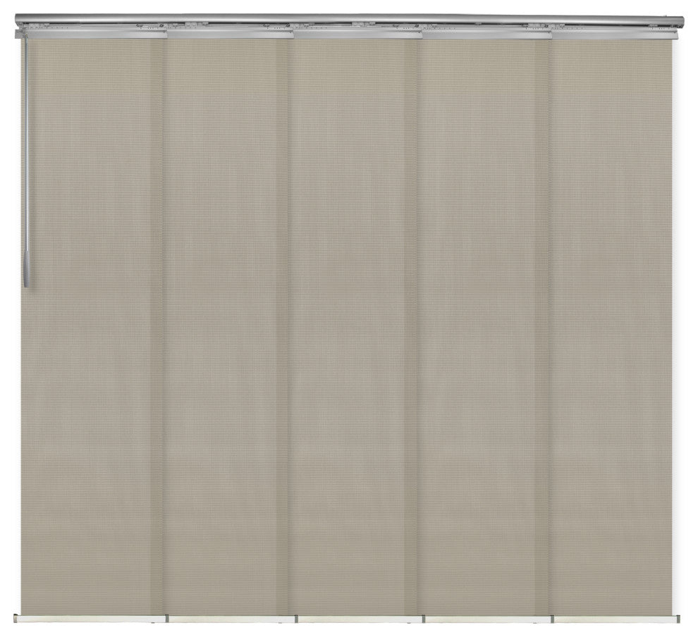 Estelle 5-Panel Track Extendable Vertical Blinds 58-110"W