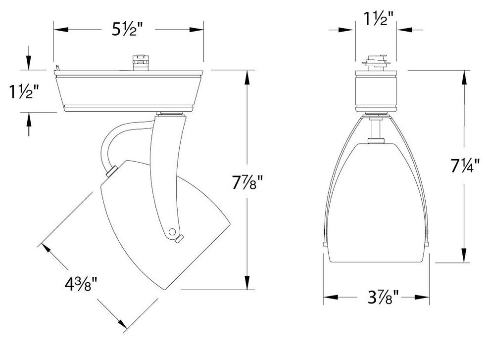LED820 Impulse LED 3000K 20 Degree Beam, Black for J Track
