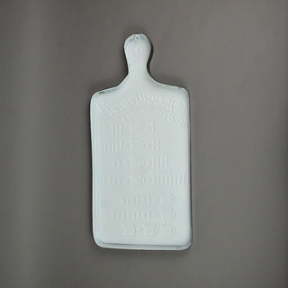 Measurement Conversion Chart Cutting Board Shaped Metal Wall Hanging