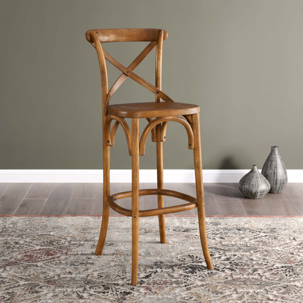 Gear Bar Stool, Walnut