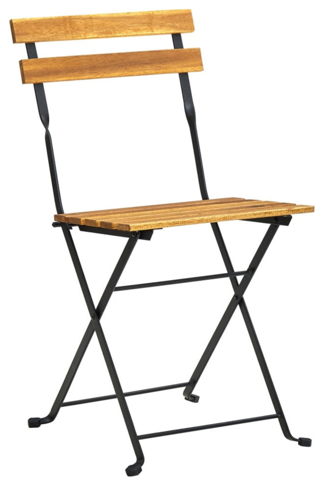 Vidaxl Folding Bistro Chair 4-Piece Solid Acacia Wood