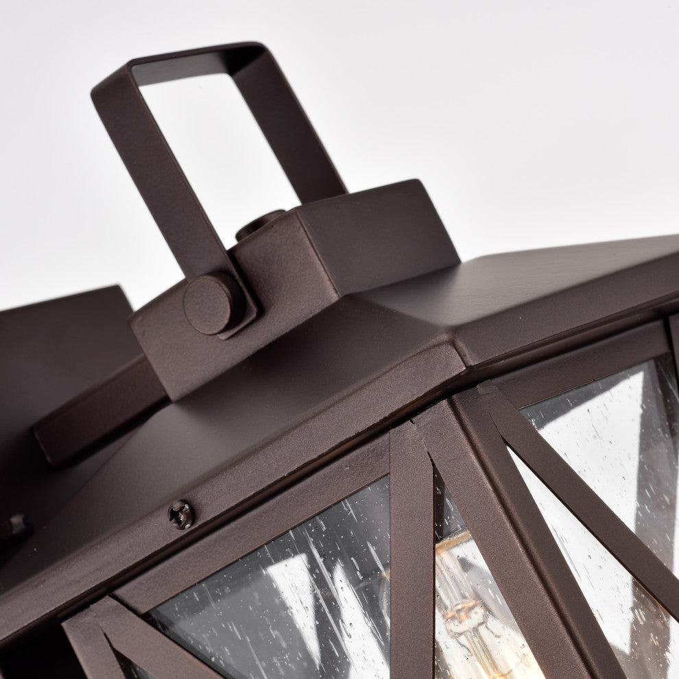 CHLOE Lighting LAWRENCE Transitional 1-Light Oil Rubbed Bronze Outdoor Sconce