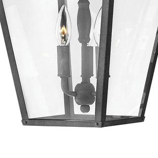 Hinkley Trellis Large Hanging Lantern, Aged Zinc