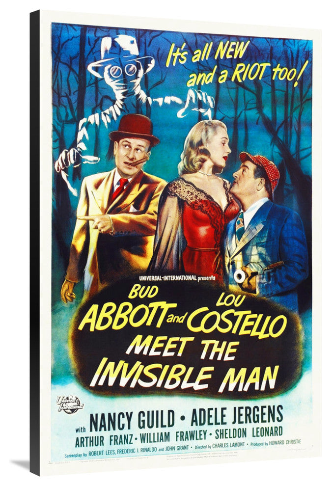 Abbott and Costello, Meet The Invisible Man, 26x40