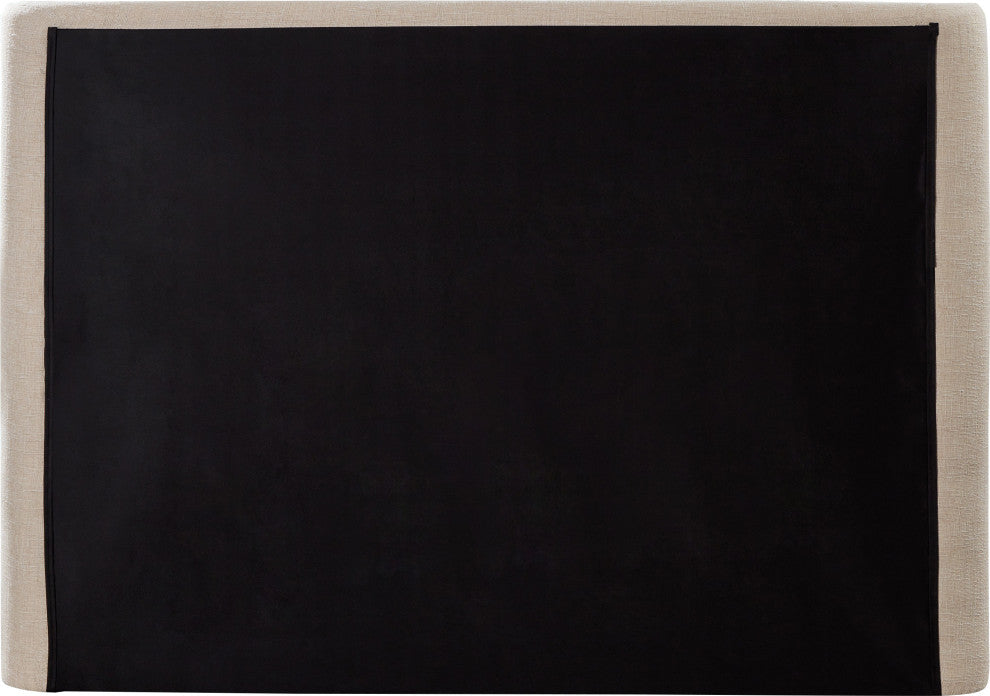 Penny Bed, Beige, Queen, Linen Textured Fabric