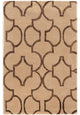 Linon Aspire Geo Hand Tufted Wool 5'x8' Rug in Beige