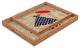 Irena Orlov Red Umbrella Rectangular Tray