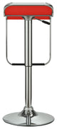 Modern Contemporary Dining Kitchen Vinyl Bar Stool Red