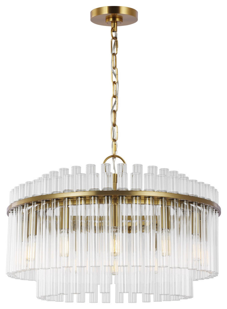 Beckett Medium Chandelier, Burnished Brass