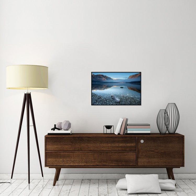 "BohinjS Tranquility" Framed Canvas Giclee by Bor, 31x21"
