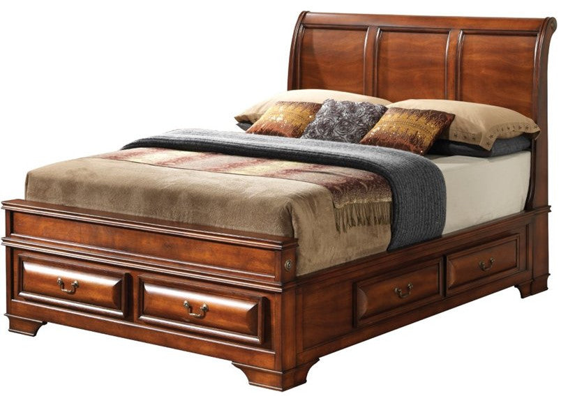 Acoma Storage Bed, Cherry, King