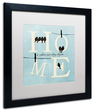 'Well Said II' Matted Framed Canvas Art by Pela Studio