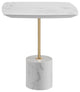 Andes Nesting Side Tables, White Granite Quartz