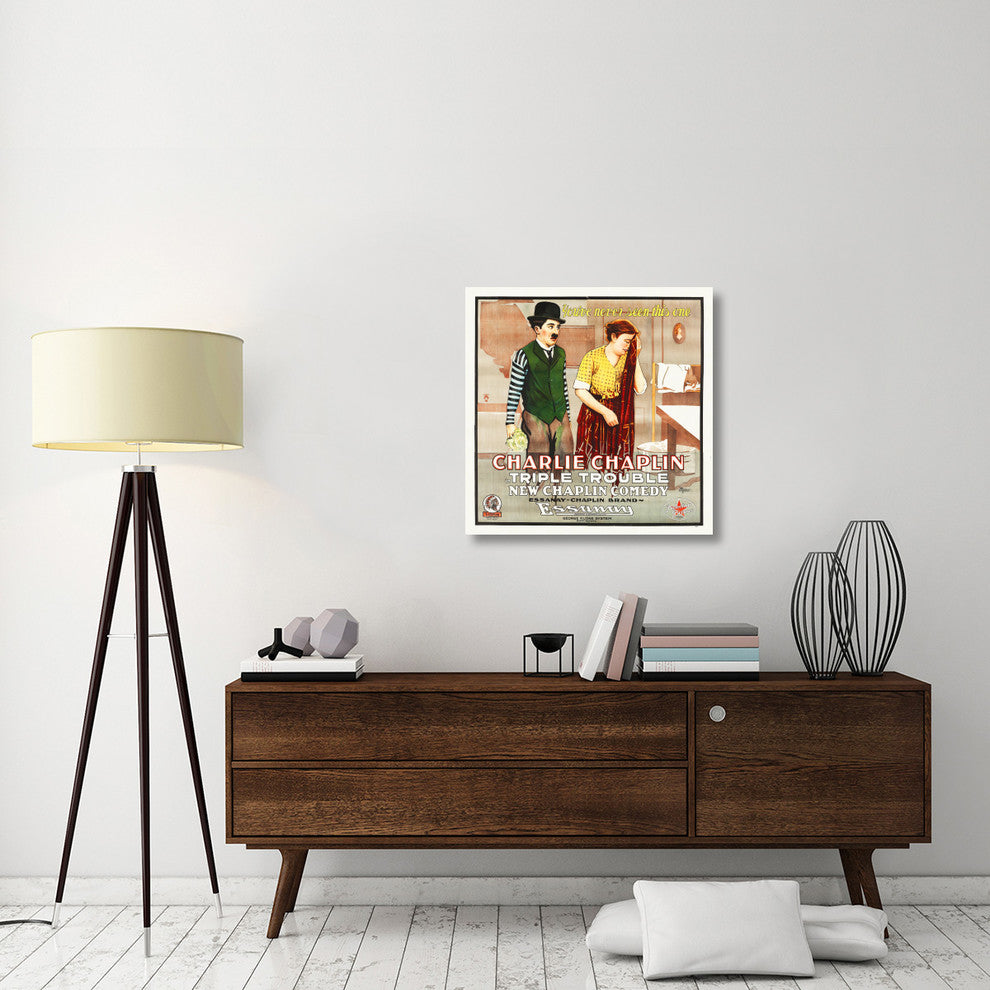 Charlie Chaplin, Triple Trouble, 1918, 30x30