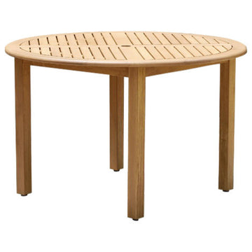 Amazonia Palau Round Teak Finish Patio Dining Table