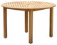 Amazonia Palau Round Teak Finish Patio Dining Table
