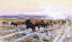 Charles Marion Russell The Bison Trail, 18"x27" Wall Decal