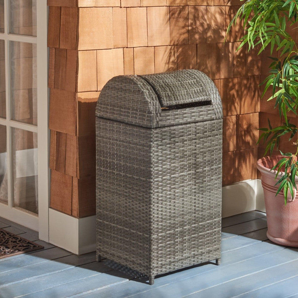 Safavieh Outdoor Serapis Trash Bn Grey