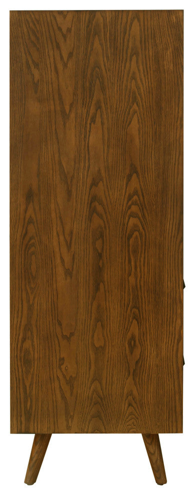Emery Pecan 5 Drawer Chest