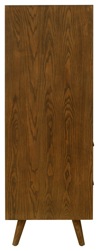 Emery Pecan 5 Drawer Chest