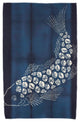 Fish Pool, Animal Print Beach Towel, Navy Blue