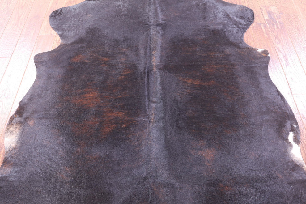 6' 9" X 5' 7" Organic Natural Hair-On Cowhide Area Rug C1539