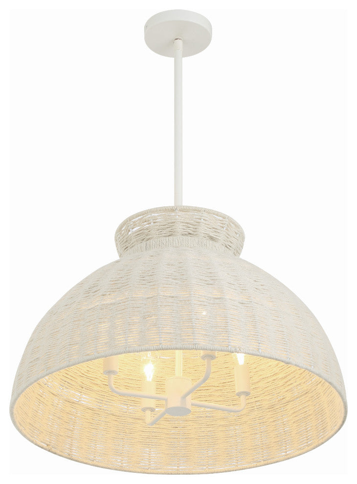 Reese 4-Light Matte White Pendant