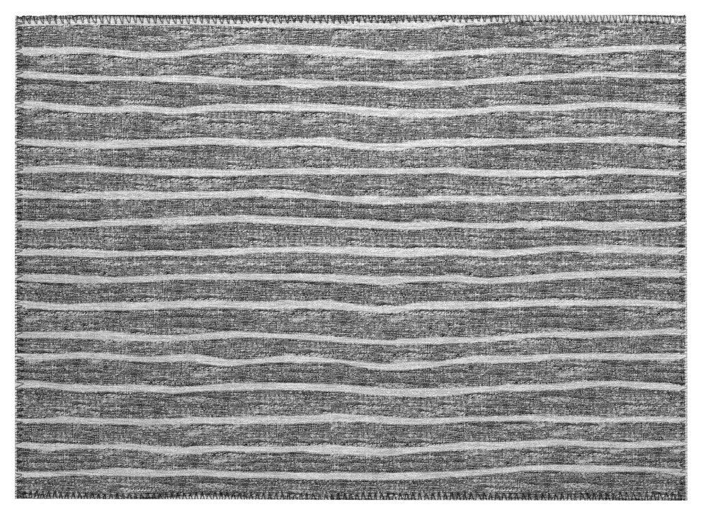 Indoor/Outdoor Laidley LA1 Grey Machine Washable 1'8" x 2'6" Rug