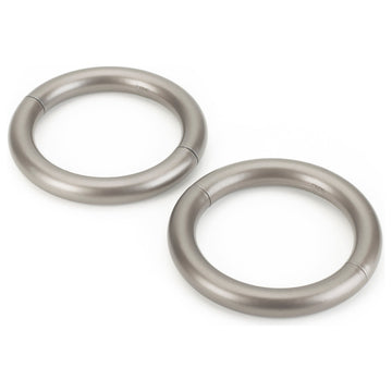 Halo 4 1/2" Magnetic Drapery Holdback, Nickel