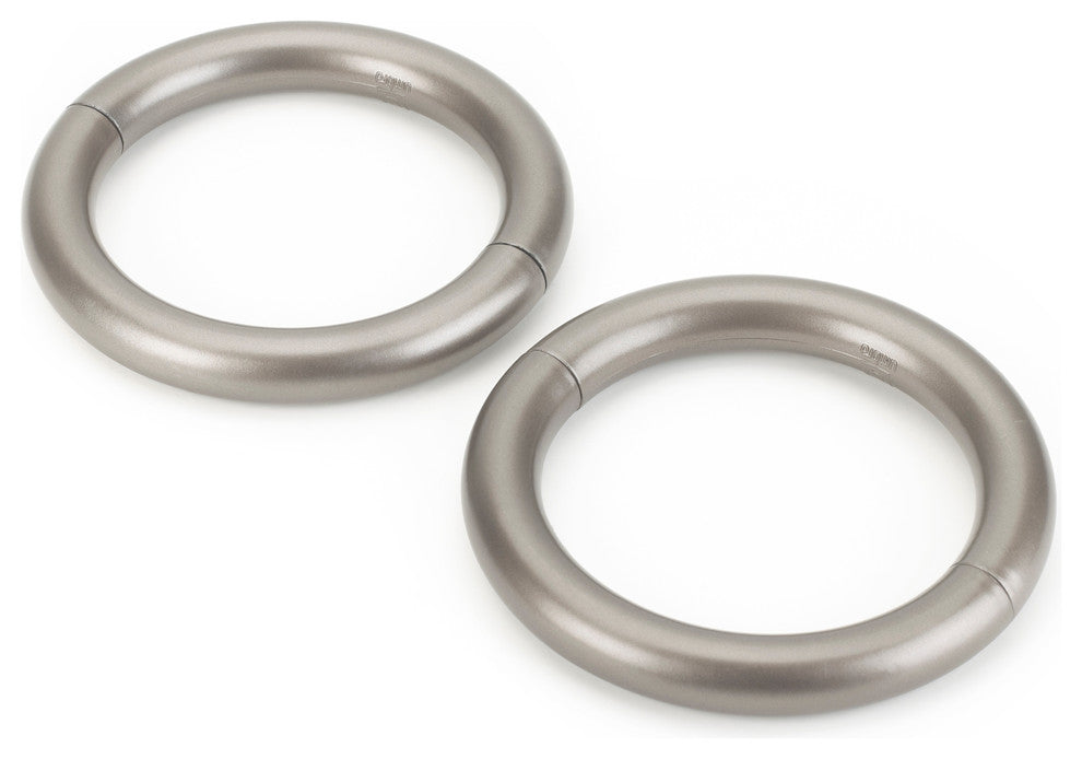 Halo 4 1/2" Magnetic Drapery Holdback, Nickel