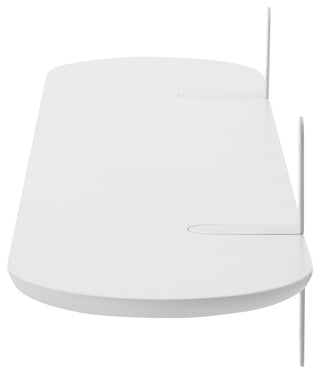 Catalina Floating Shelf, Matte White Lacquered