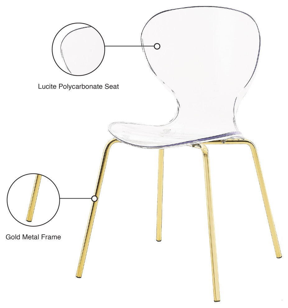 Clarion Dining Chair (Set of 2), Gold