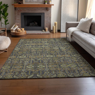 Premium Machine Washable Mayfield AMF574 Paprika 5' x 7'6" Rug