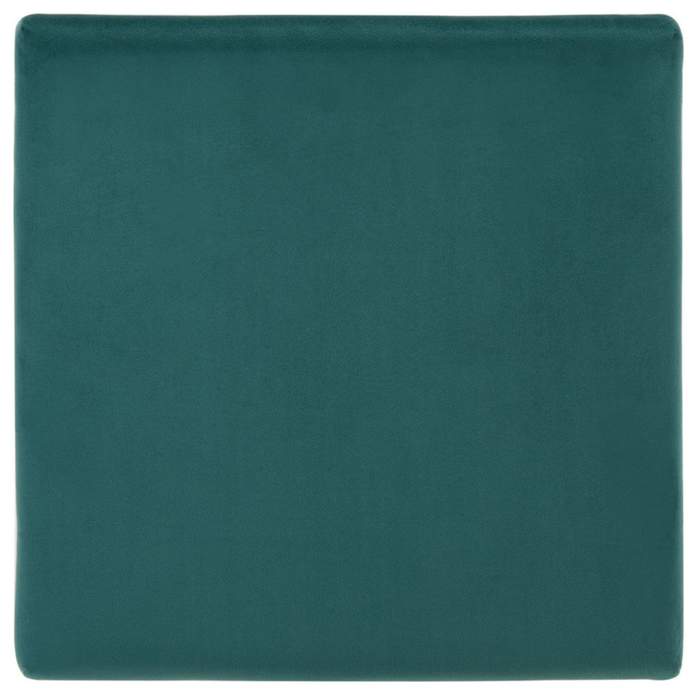 Safavieh Fleur Rectangle Ottoman, Emerald/Gold