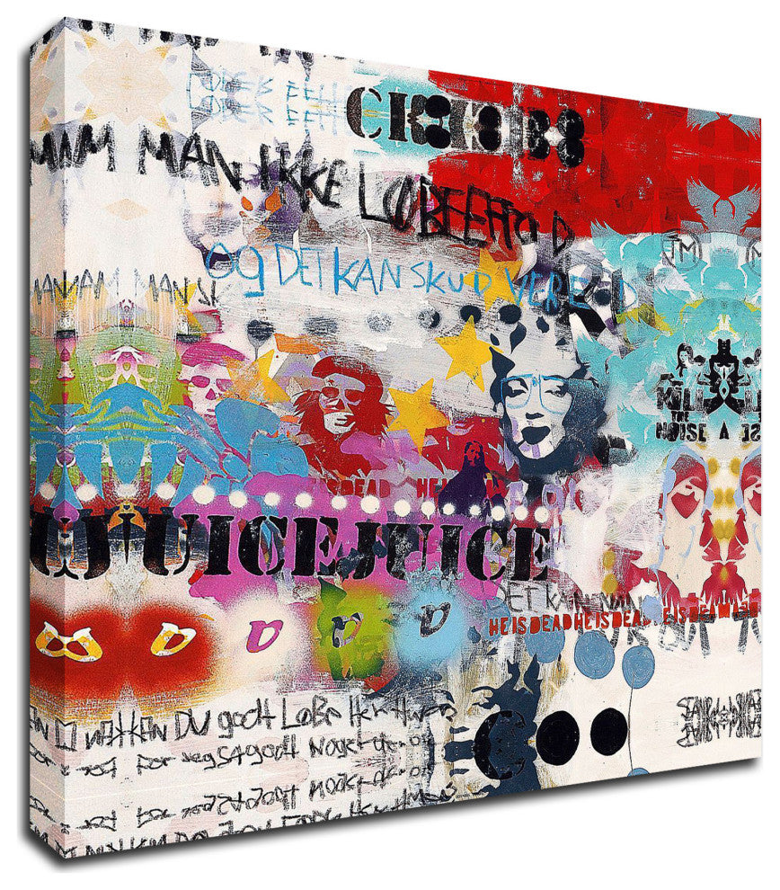 "Juice" by Sean Punk, Print on Canvas, 14"x14"