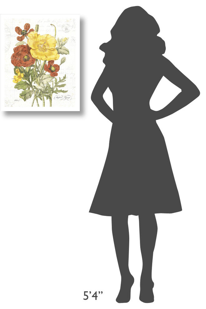 "August Poppy on White" Digital Paper Print by Katie Pertiet, 18"x22"