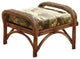 Caneel Bay Ottoman, Cinnamon, Mint Fabric