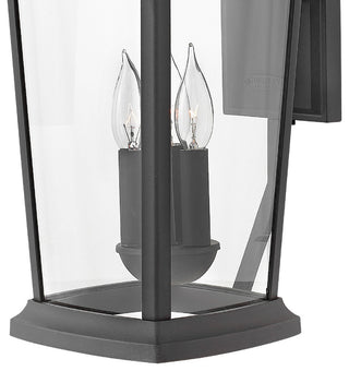 Hinkley Outdoor Bromley Medium Wall Mount, Museum Black