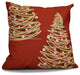 Decorative Holiday Outdoor Pillow Geometric Print, Red, 20"x20"
