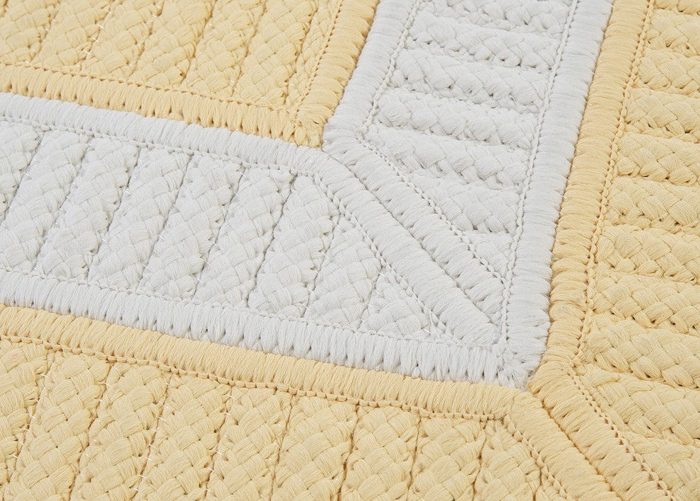 Colonial Mills Rope Walk CB90 Yellow Indoor/Outdoor Area Rug, Rectangular 2'x3'