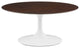 Coffee Table, Round, White Walnut, Wood, Metal, Modern, Lounge Cafe Hospitality
