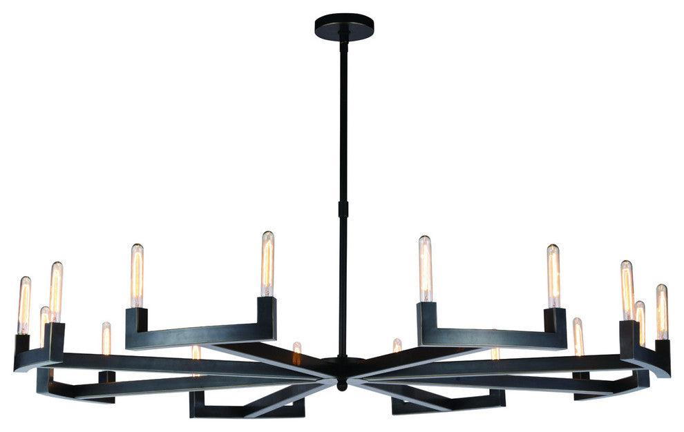 Elegant Lighting Corsica Collection Chandelier, Bronze