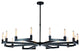 Elegant Lighting Corsica Collection Chandelier, Bronze