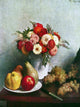 Tile Mural Still-Life With Flowers and Fruit Fantin-Latour, 6"x8", Glossy