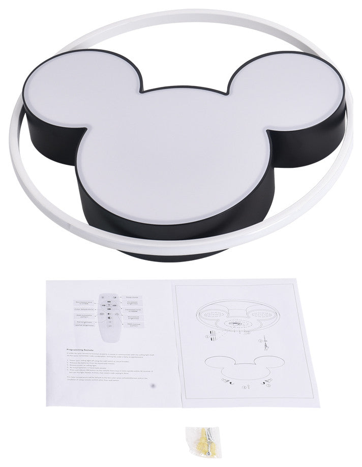 Cartoon Dimmable Led Flush Mount, 20"