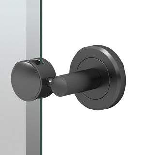 Latitude II 24" Frameless Rectangle Mirror, Matte Black